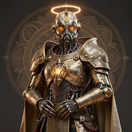 Stunning Sci-Fi Exosuit Portrait in 8K