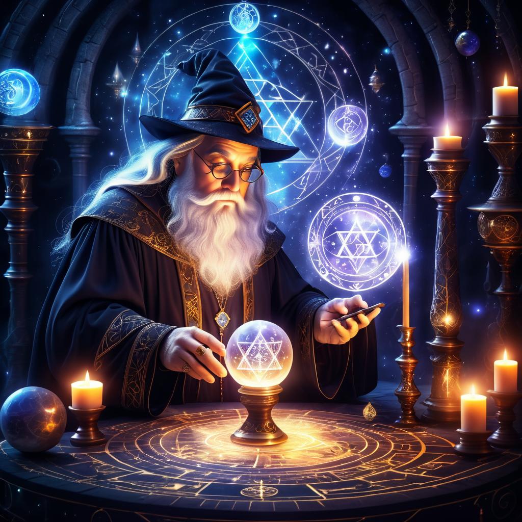 Ethereal Wizard in Atmospheric Baroque