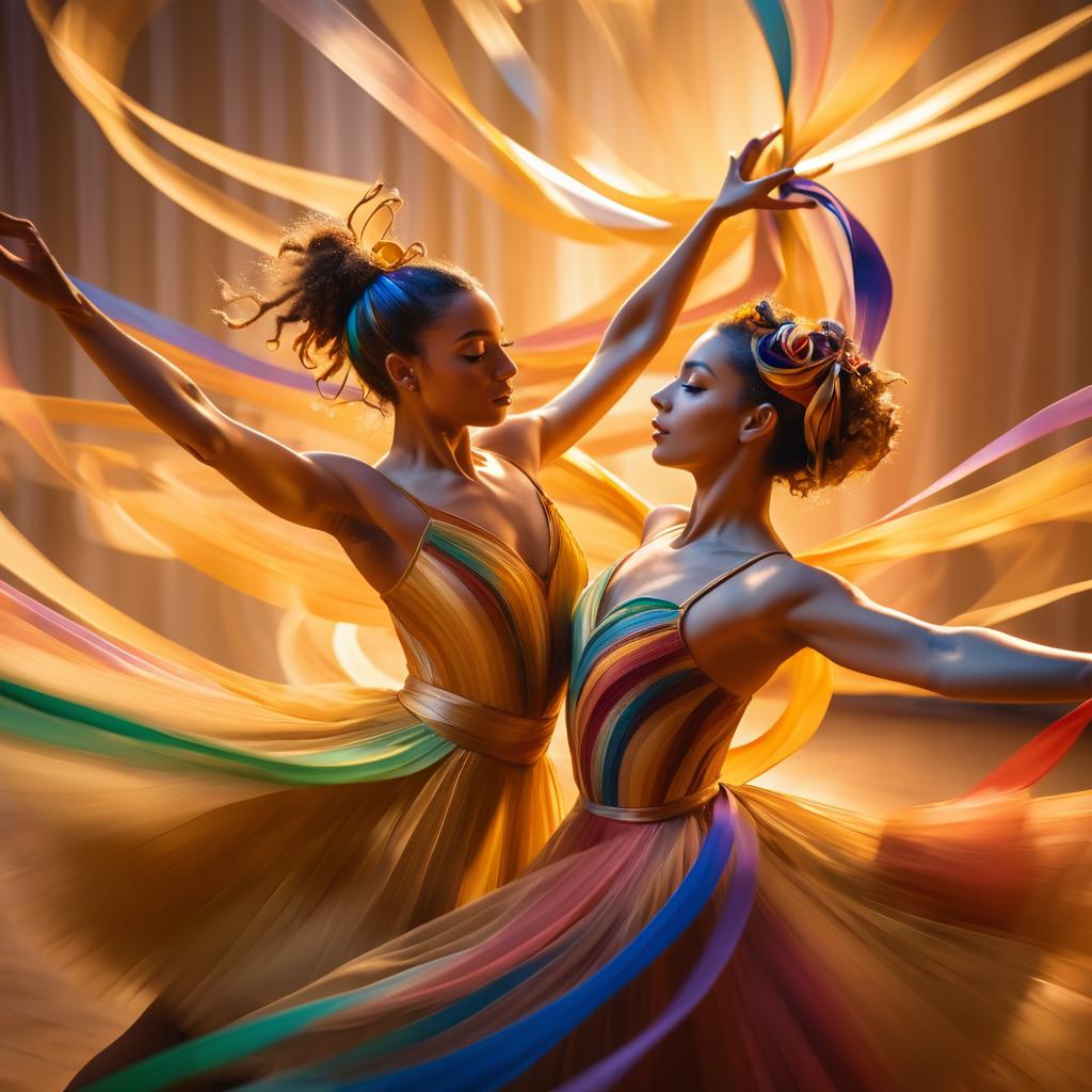 Dynamic Dance Capture with Colorful Ribbons