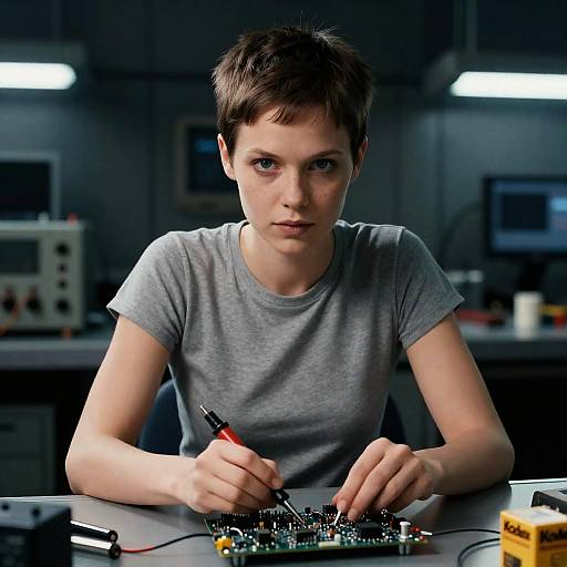 Futuristic German Space Engineer Portrait