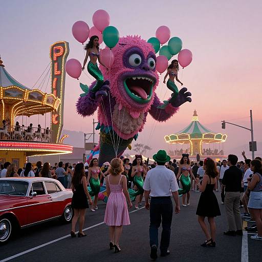 1960s Coney Island Monster Parade