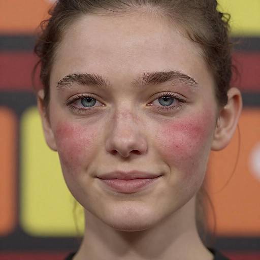 Portrait of a Woman with Freckles