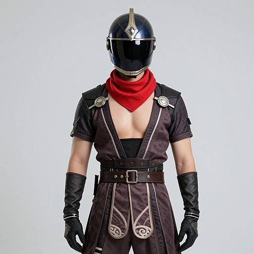 Raiden Costume with Helmet and Scarf