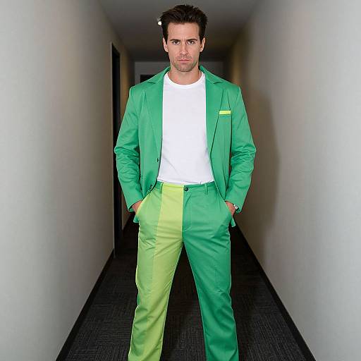 Man in Fun 80s Costume