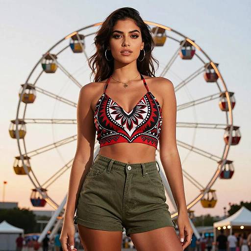Tribal Summer Style at Ferris Wheel