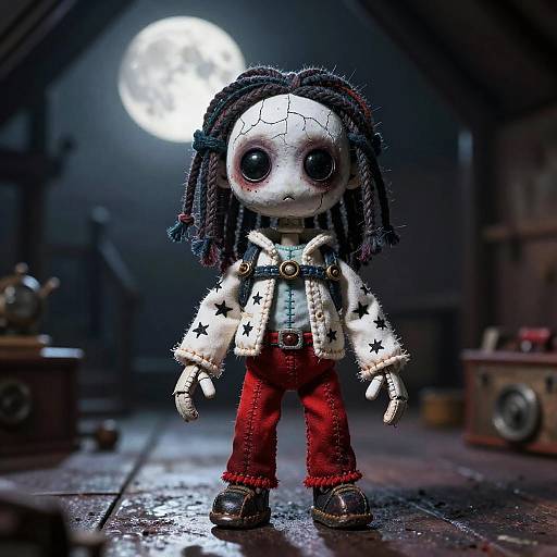 Eerie Ghostly Marionette Puppet