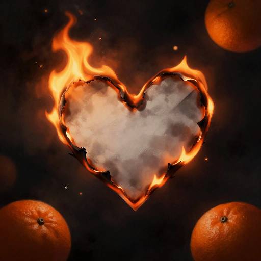 Burning Heart with Oranges