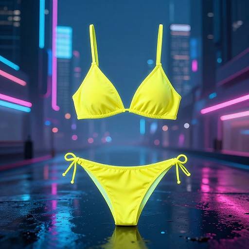 Cyberpunk Nano Banana Bikini Design