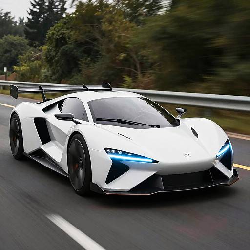 Futuristic Sleek Flying Car Design