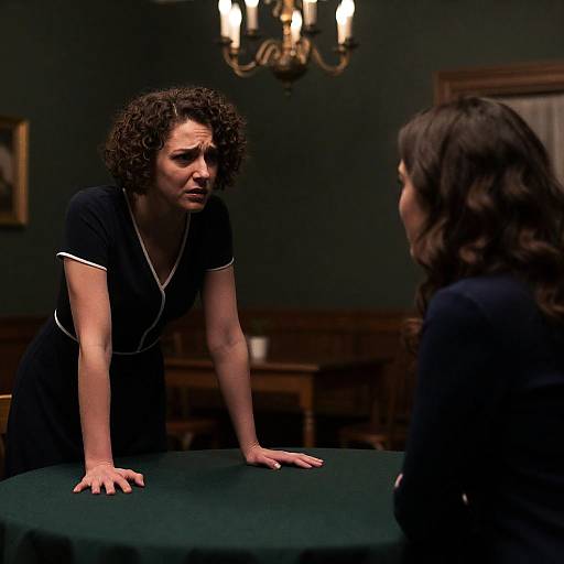 Tense Conversation Between Two Women