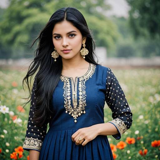 Elegant Salwar Suit Design in Nature