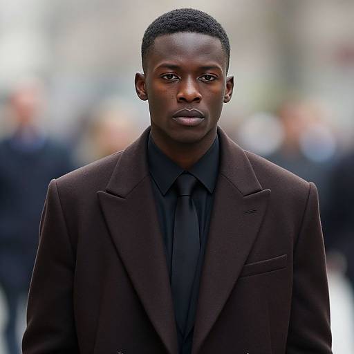 Stylish Dark-Skinned Male in Formal Wear
