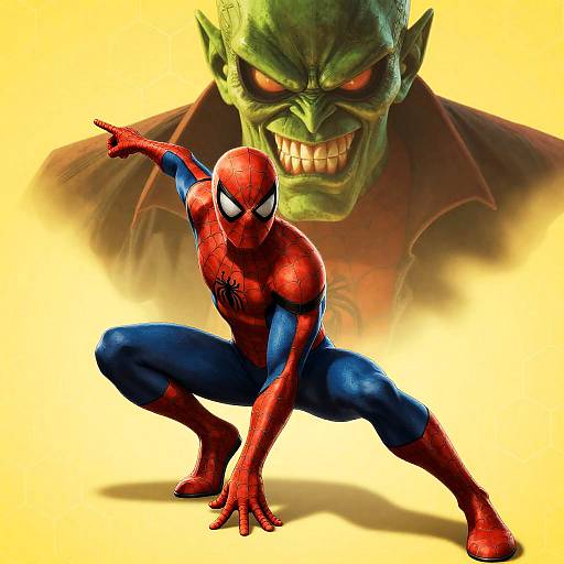 Dynamic Spider-Man vs. Green Goblin Artwork