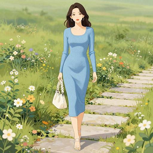 Pear-Shaped Woman in Shogakukan Style