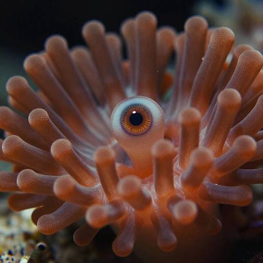 Ultra-Realistic Coral Polyp Macro Shot