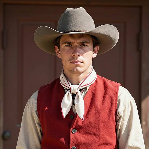 Young Man in Historical Western Costume