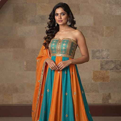 Elegant Indian Woman in Traditional Attire