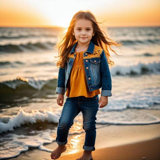 Serene Toddler Fashion by the Ocean