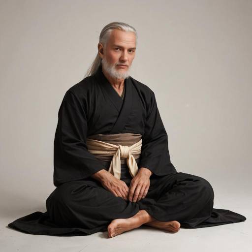 Elderly Monk in Serene Contemplation Elderly Monk in Serene Contemplation