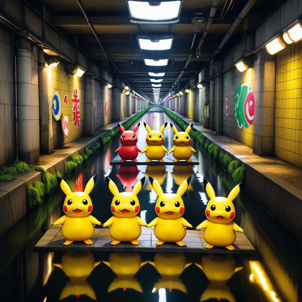 Pikachu and Muppets in Tokyo Sewers