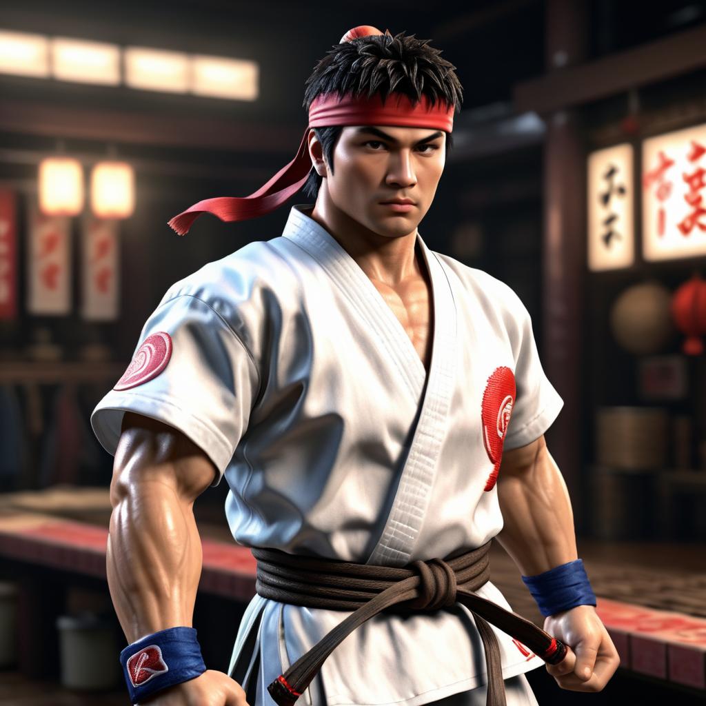 Photorealistic Ryu on iPhone Capture