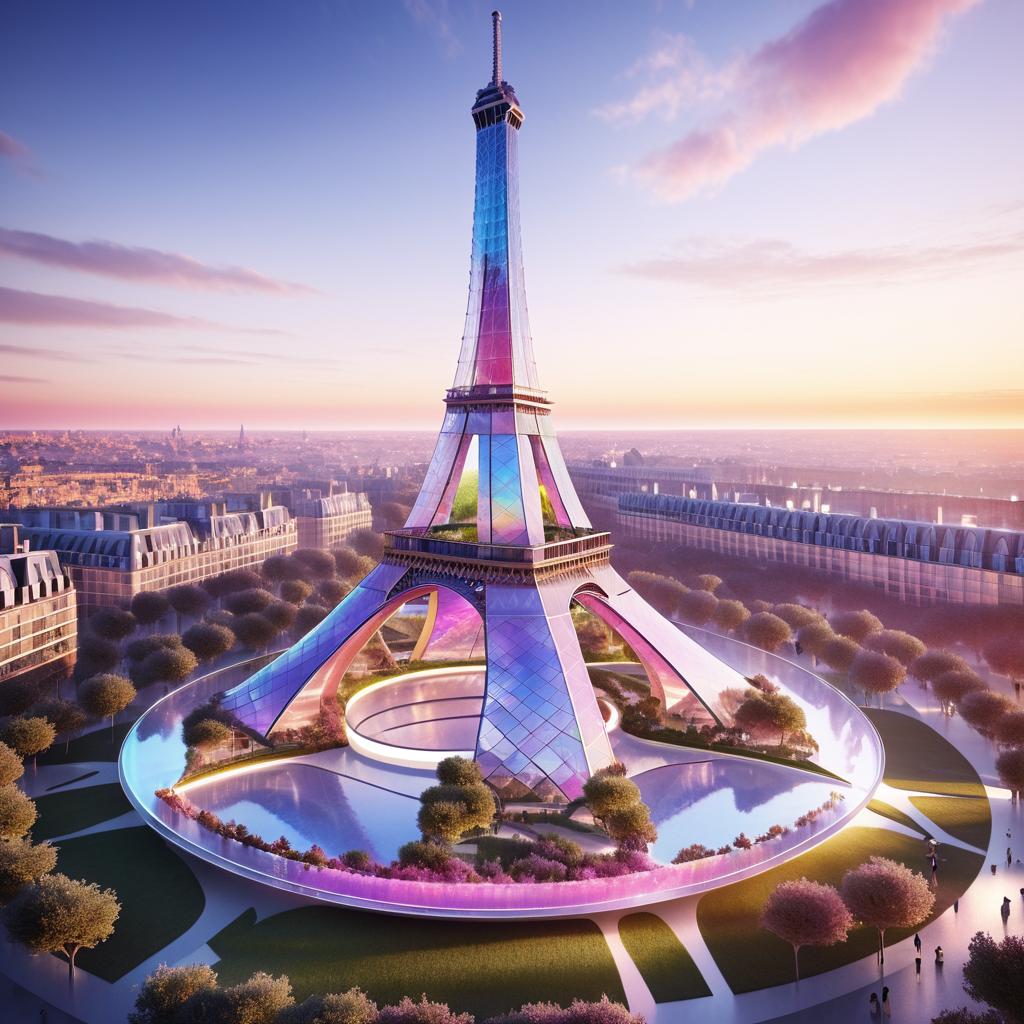 Futuristic Eiffel Tower by Bjarke Ingels