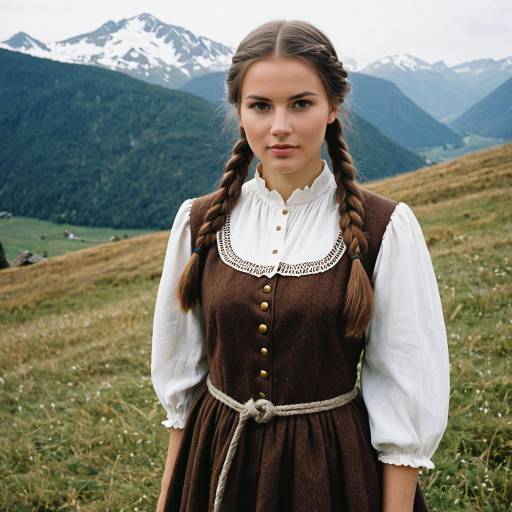 Young Girl in Classic Cosplay Outfit