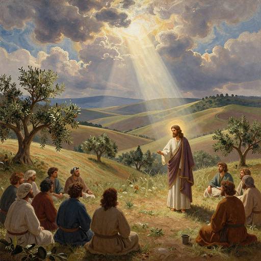 Dramatic Jesus Era Landscape Scene