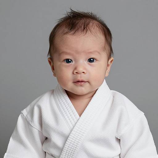 Newborn in Karate Gi Portrait