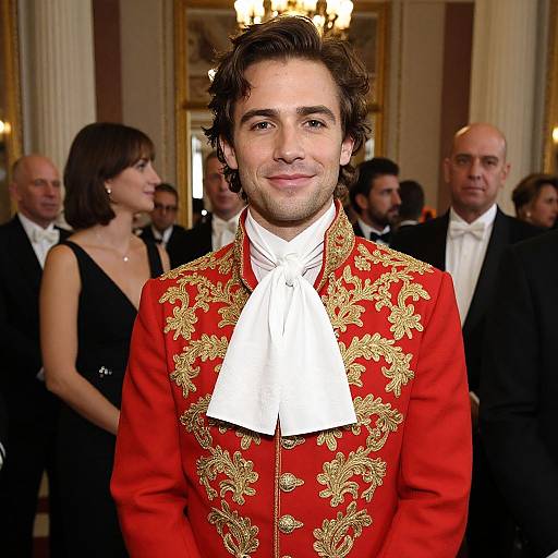 Elegant Gentleman in Grand Ballroom