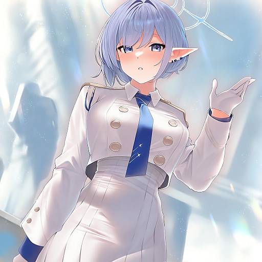 Illustration of Aoi (blue archive), blue archive in the style of Kawai (purplrpouni)