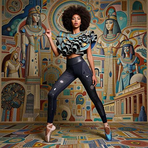 Afrofuturistic Fashion Portrait Masterpiece