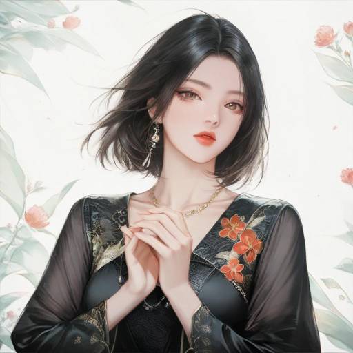 Elegant Portrait of Hong Meiling
