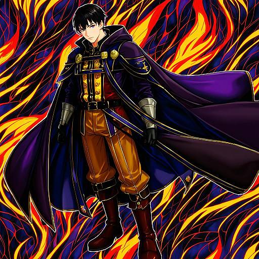Illustration of Morgan (male) (fire emblem), fire emblem in the style of Shimadoriru