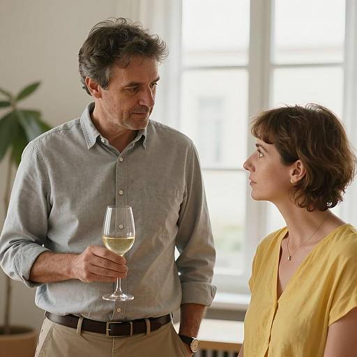 Intimate Moment Between Two Individuals