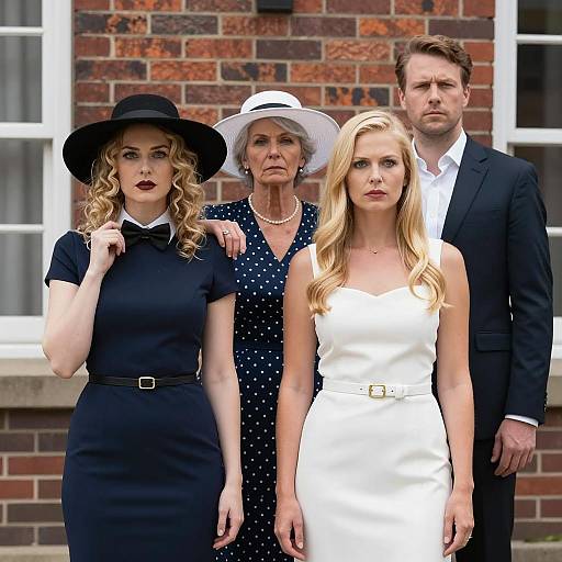 Dramatic Trio in Urban Setting