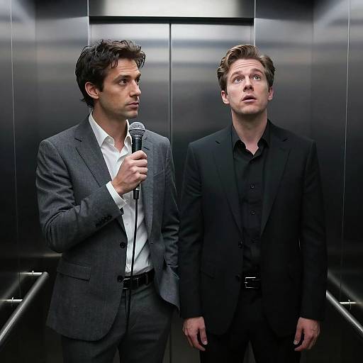 Surprising Encounter in a Dim Elevator