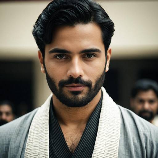 Elegant Male in Nawabi Dress Portrait