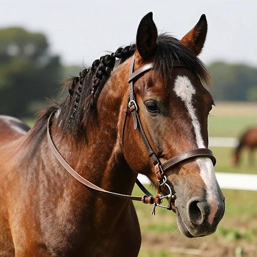 Close-Up Portrait of Ardenner Horse