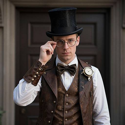 Steampunk Ringmaster in Top Hat