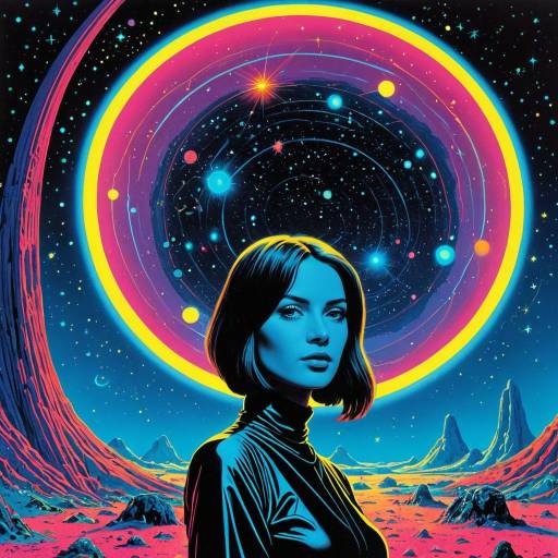 Cosmic Girl in Neon Dreams Cosmic Girl in Neon Dreams
