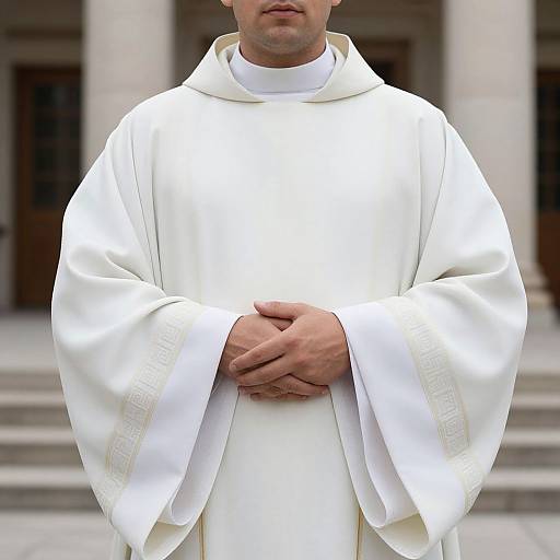 Close-Up of Modern Priest Costume