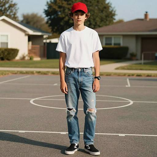 Cinematic Urban Teen Basketball Style