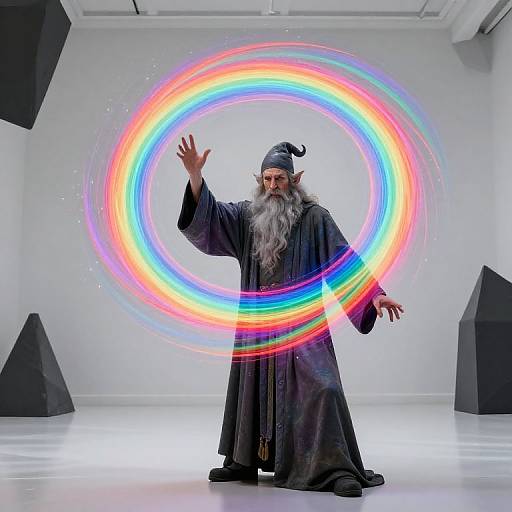 Rainbow Sorcerer in Modern Room