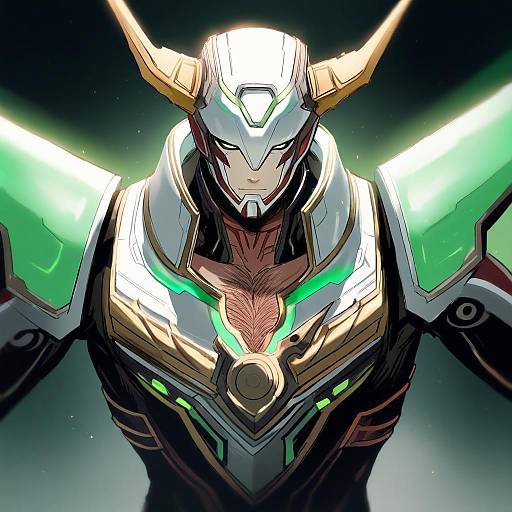 Illustration of Antonio lopez, tiger & bunny in the style of Shiodome oji