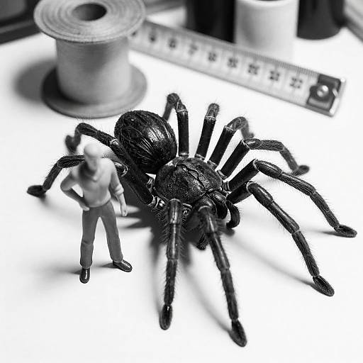 Intriguing Composition: Spider and Mannequin