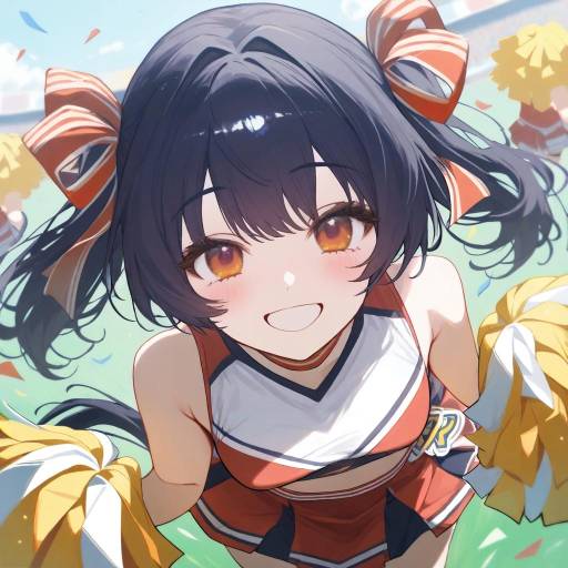 Cheerleader Tohru Honda in Action