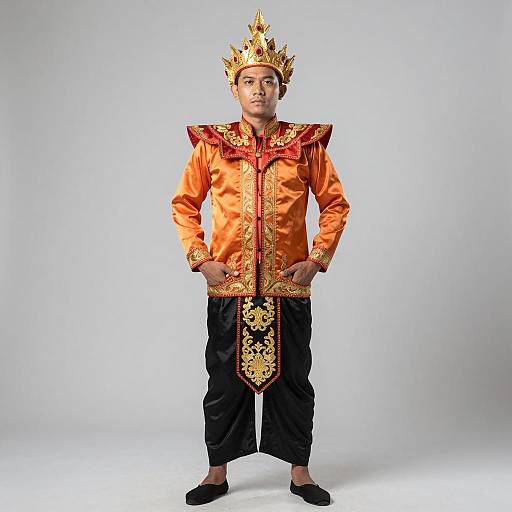 Traditional Barong Tagalog Portrait in Studio