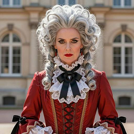 Dramatic 18th-Century Aristocratic Portrait