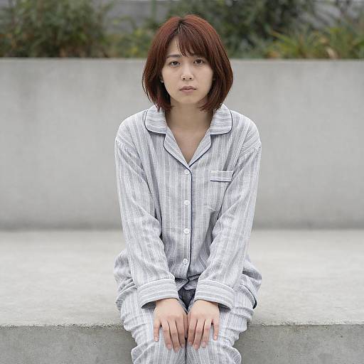 East Asian Woman in Casual Attire